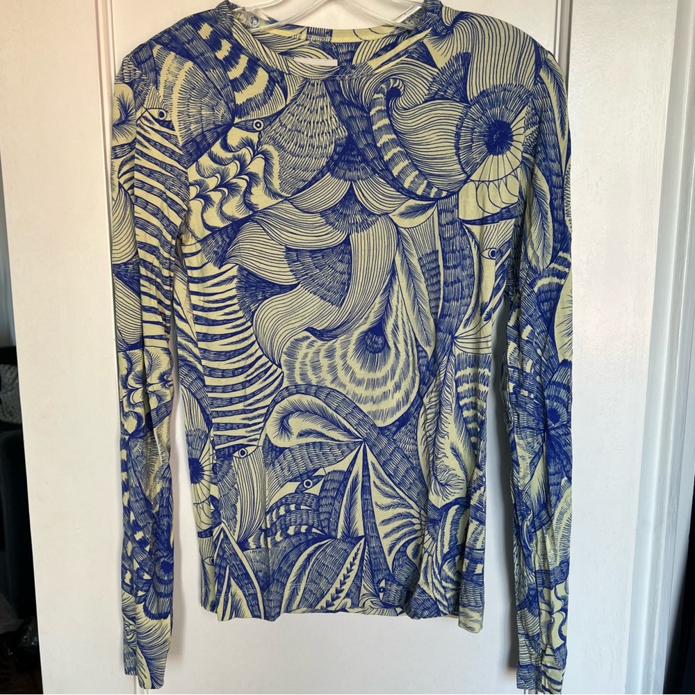 Dries Van Noten Printed Long Sleeve Tshirt